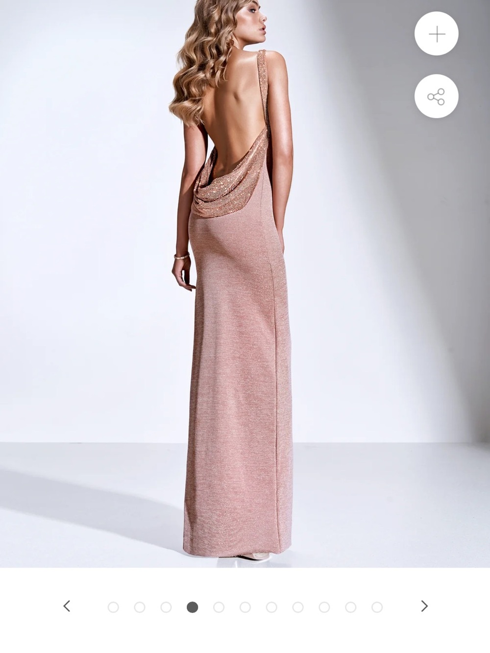 Gemeli Power Cirque Dress in Blush size 0